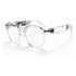 AI Smart Glasses Pink Transparent Frame 8MP Camera 1080P HD Video Recording