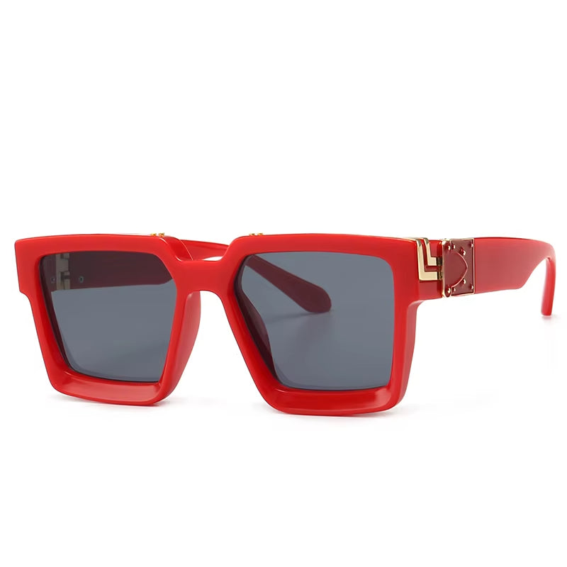 Gold Frame Large Size Sunglasses Men Women Shades Elegant Retro Classic Hip Hop
