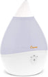 Droplet Ultrasonic Small Air Humidifiers for Bedroom and Office, 0.5 Gallon Cool Mist Humidifier for Plants and Home, Humidifier Filters Optional, White