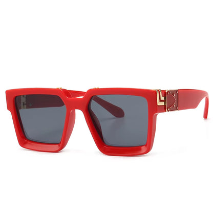 Gold Frame Large Size Sunglasses Men Women Shades Elegant Retro Classic Hip Hop
