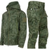 NEW Camo Fleece Warm Sets Winter Soft Shell Tactical Jacket Cargo Pant Outdoor Multi-Pocket Waterproof Hunting Suit
