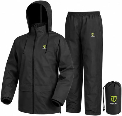 Rain Suit for Men, Waterproof Lightweight 2-Piece Rain Gear