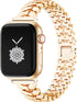 38/40/41/42Mm(Series 11/10)/44/45/46MM Women Cool Chain Metal Smartwatch Bands Compatible for Apple Watch Bands Series 11/ SE3/10/9/8/7/6/5 Stylish Adjustable Replaceable Bracelet for Iwatch S11/10/9/8/7