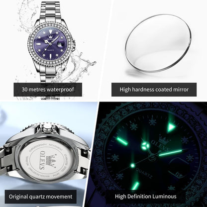 Watches for Women Luxury Diamond with Date Analog Quartz Female Watch