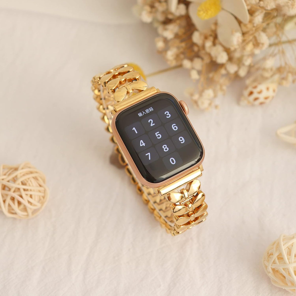 38/40/41/42Mm(Series 11/10)/44/45/46MM Women Cool Chain Metal Smartwatch Bands Compatible for Apple Watch Bands Series 11/ SE3/10/9/8/7/6/5 Stylish Adjustable Replaceable Bracelet for Iwatch S11/10/9/8/7