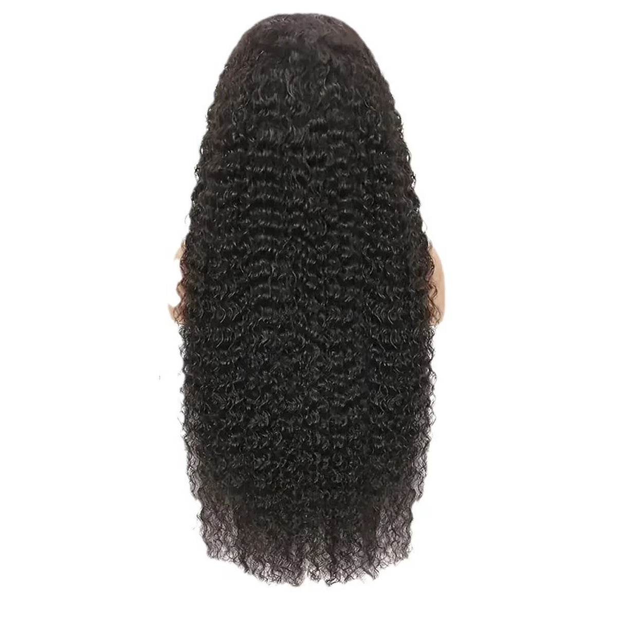 13X4 Lace Front Wig Human Hair - Brazilian Water Wave 26" Glueless Pre-Plucked Wig, 180 Density, Natural Black, Adjustable Straps &amp; 4 Combs, No Shedding, Can Be Dyed &amp; Styled