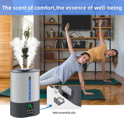 6L Warm &amp; Cool Mist Humidifiers for Bedroom,Large Room,Plants
