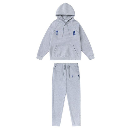 Mens Tracksuits Trousers Shooters Set Designer Hoodies Streetwear Sweatshirts Sports Suit Embroidery Plush Letter Decoration Thick Hoodies Men Pants