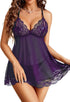 Lingerie for Women Sheer Babydoll Dress Sexy Lace Nightgowns