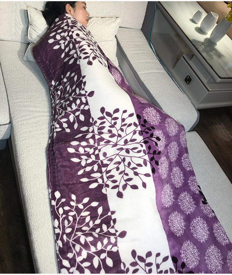 Electric Blanket, Small Single-Person Heating Blanket, Throw Blanket, Office Seat Cushion, Deer Pattern Heating Pad, Home Adjustable Warming Blanket