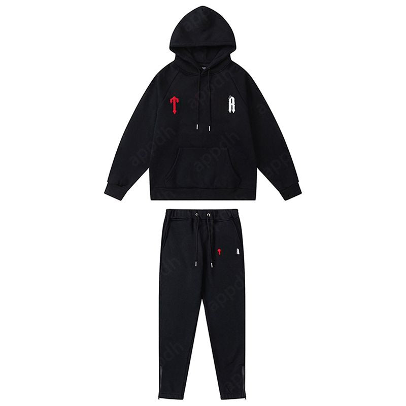 Mens Tracksuits Trousers Shooters Set Designer Hoodies Streetwear Sweatshirts Sports Suit Embroidery Plush Letter Decoration Thick Hoodies Men Pants