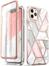 for Iphone 11 Pro Max Case with Built-In Screen Protector, Marble