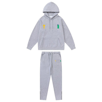 Mens Tracksuits Trousers Shooters Set Designer Hoodies Streetwear Sweatshirts Sports Suit Embroidery Plush Letter Decoration Thick Hoodies Men Pants