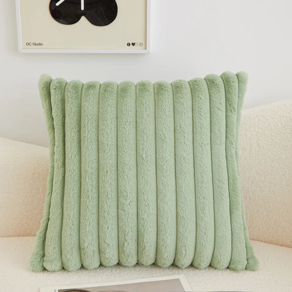 Fancy &amp; Stacy Reversible Throw Pillow 18x18 Inch Square Polyester Blend Removable With Zipper Closure Decorative Cushion