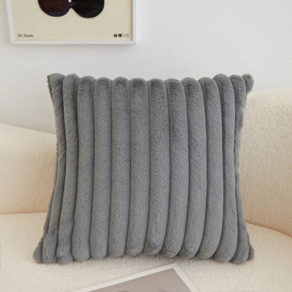 Fancy &amp; Stacy Reversible Throw Pillow 18x18 Inch Square Polyester Blend Removable With Zipper Closure Decorative Cushion