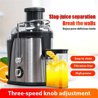 Centrifugal Juicer Machine 400W Dual Speed Wide Feed Chute Juice Extractor Pulp Separator Built In Foam Separator For Home Kitch