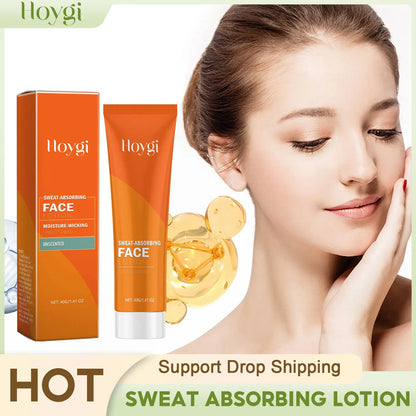 Sweat Absorbing Lotion for Face Oil Control Improve Roughness Lasting Refreshing Prevent Clogging Pore Moisturizing Face Cream