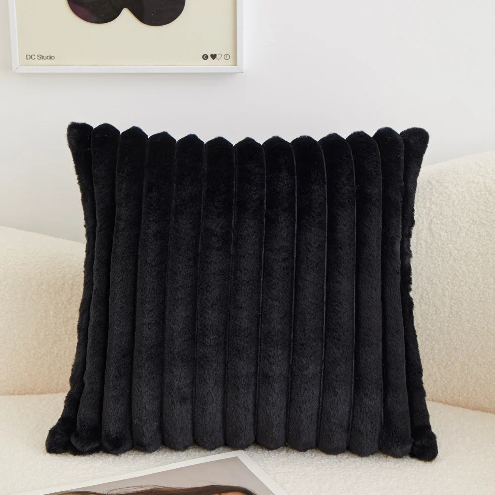 Fancy &amp; Stacy Reversible Throw Pillow 18x18 Inch Square Polyester Blend Removable With Zipper Closure Decorative Cushion