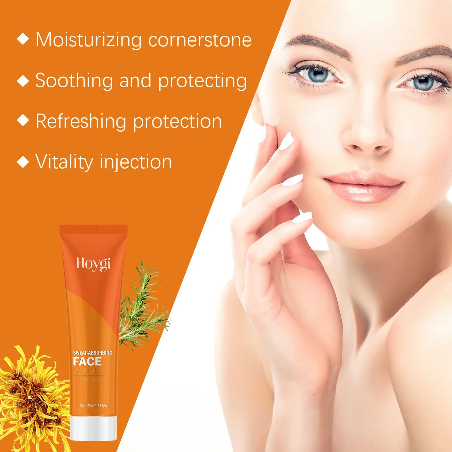 Sweat Absorbing Lotion for Face Oil Control Improve Roughness Lasting Refreshing Prevent Clogging Pore Moisturizing Face Cream