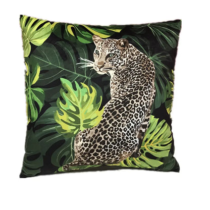Modern Nordic Style Square Velvet Pillow Covers Soft Polyester Filled Removable Washable Woven Animal/Solid Pattern Decor