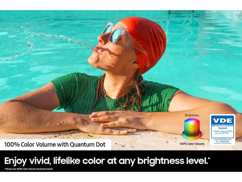 Samsungs QLED TV Ready to Ship Sizes for 55"65"75"85" TV Smart QLED 4K UHD Air Slim Tizen OS QA60DAJXXZ 2024 Year Original