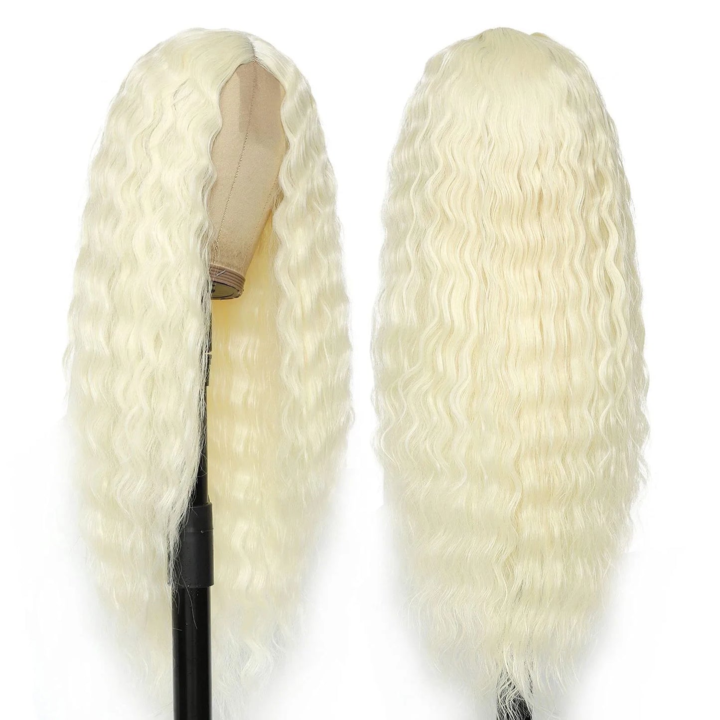 Futura Fiber Synthetic Wig Ready to Ship Wholesale Long Curly Lace Front Wig for Women Custom Logo OEM Service