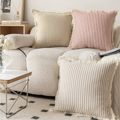 2026 Perfect Decorative Pillows Covers Red Boho Throw Pillow Covers Cotton Neutral Pillow Cover With Tassel Fringe Drop Shipping