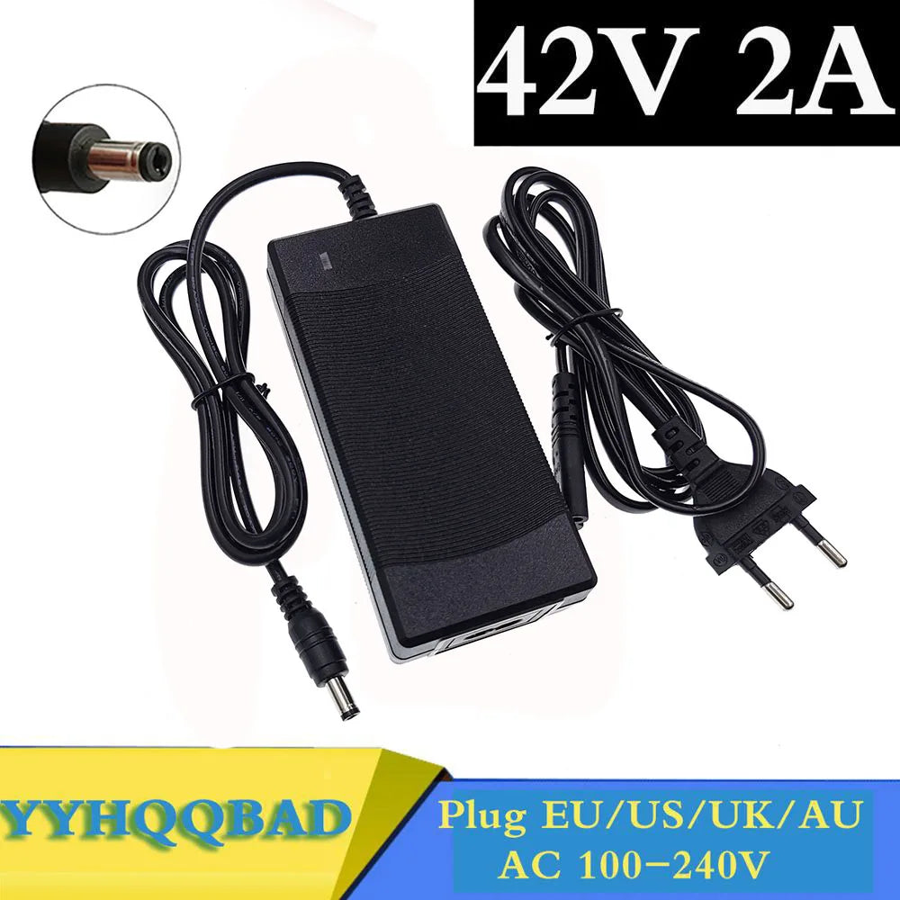 36V Lithium Battery Charger – 42V 2A Fast Charge