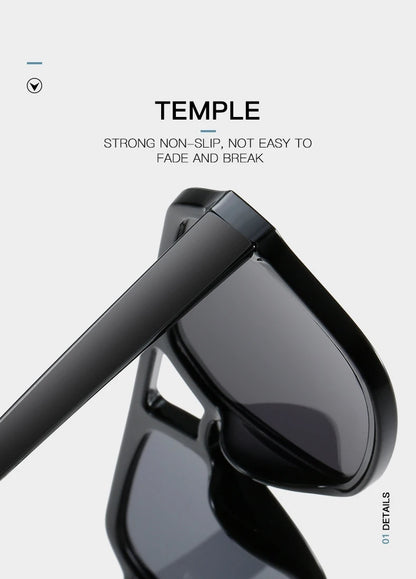 Retro Square Sunglasses Women Men 2025 New Trends Double Beam Yellow Big Sun Glasses Female Oversized Eyewear Shades UV400