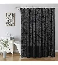 Hookless Shower Curtain Liner Set Teal Semi-Sheer Waterproof Washable 72x75 Inch Bathroom Decor