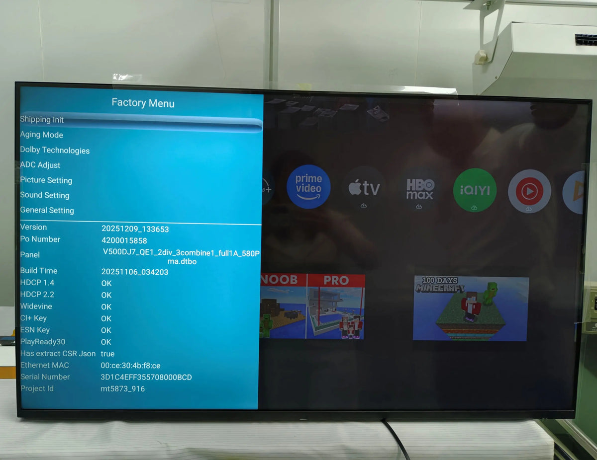 OEM TCL LED 4K Full HD 1080p Smart TV with Wide Screen Factory Price 32Inches for Hotels