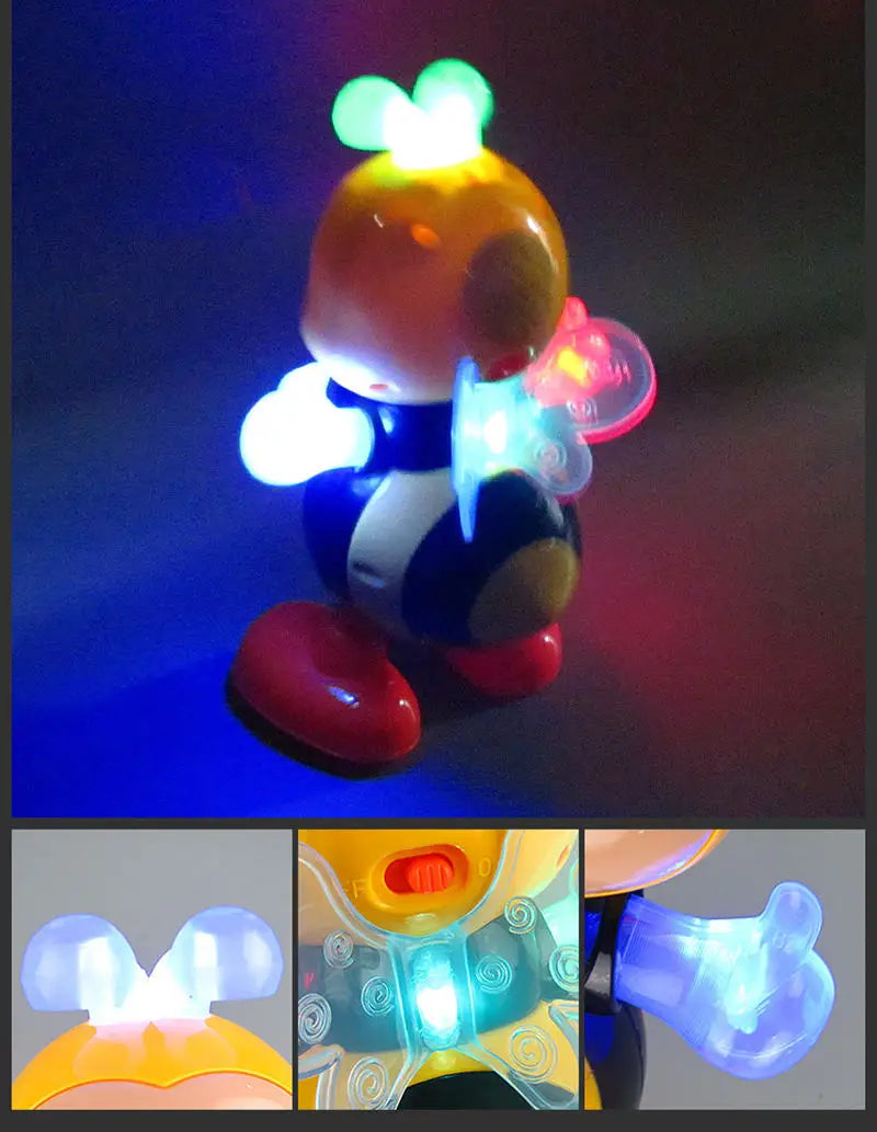 Kawaii Dancing Bee Toys Musical Interactive Bees With Lights And Music Educational Cartoon Toys For Adults Music Toy Gifts