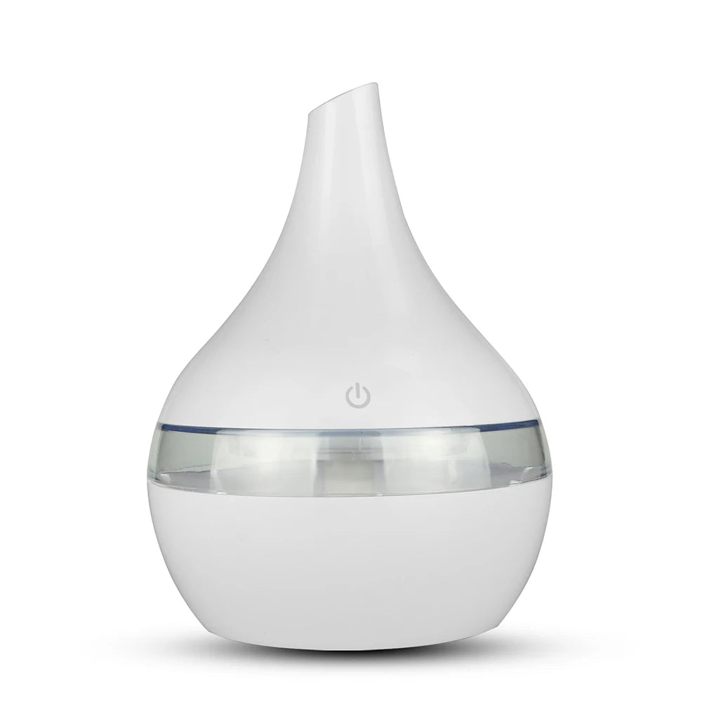 300ml Humidifier Electric Aroma Air Diffuser Wood Ultrasonic Air Humidifier Essential Oil Aromatherapy Cool Mist Maker For Home