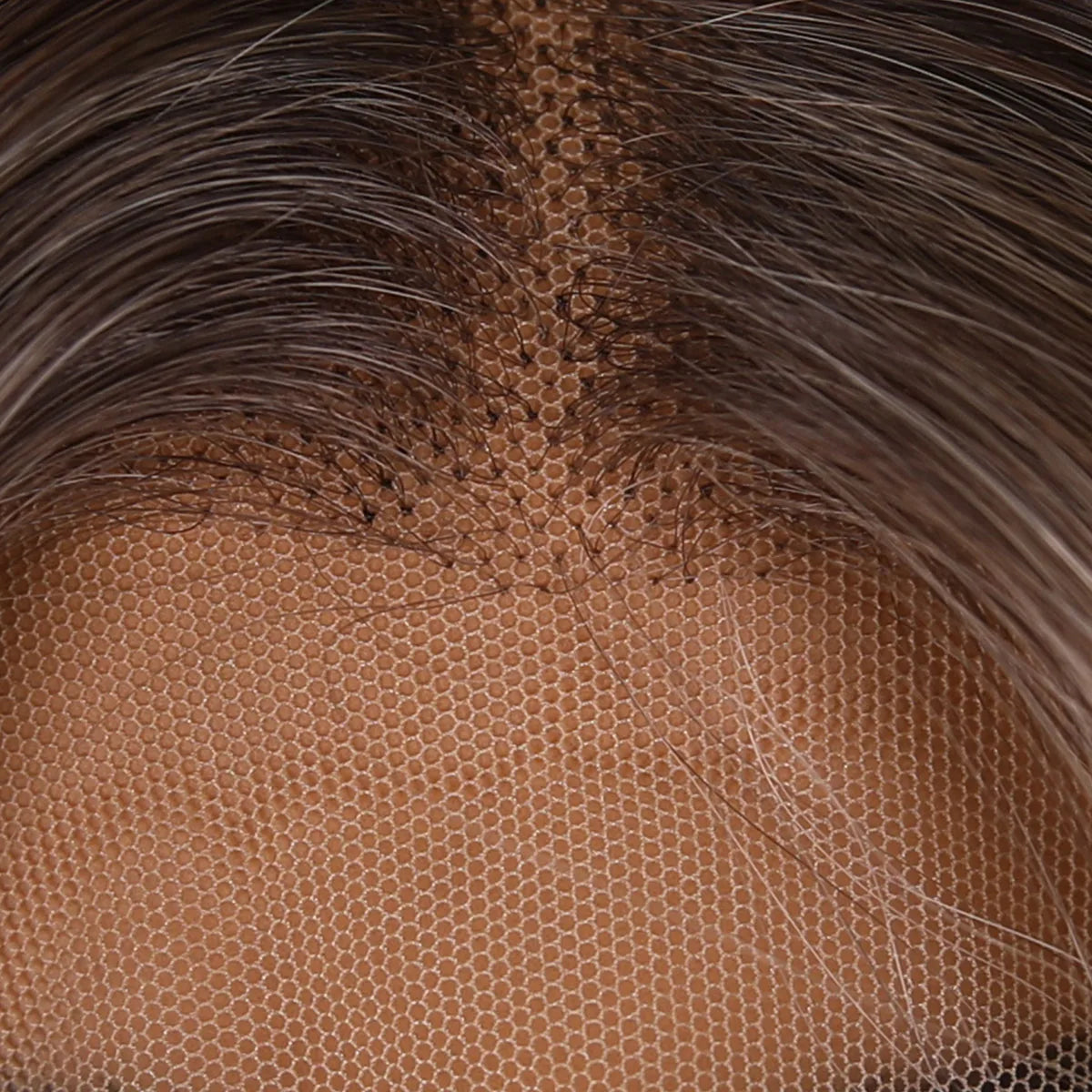 2025 Hot Sale 13*5 Front Wig Fashion Temperament Golden Brown Gradient Straight Hair Wig in the Future Daily Wear SM9123B