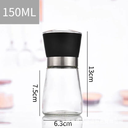 Manual Salt Pepper Mill Grinder Seasoning Bottle Spice Grinding Containers Adjustable Mill Shakers Kitchen Gadgets