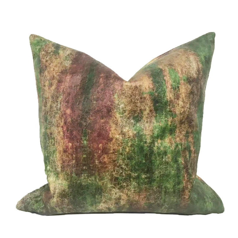 Modern Nordic Style Square Velvet Pillow Covers Soft Polyester Filled Removable Washable Woven Animal/Solid Pattern Decor