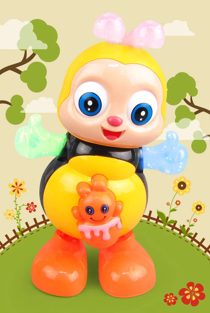 Kawaii Dancing Bee Toys Musical Interactive Bees With Lights And Music Educational Cartoon Toys For Adults Music Toy Gifts