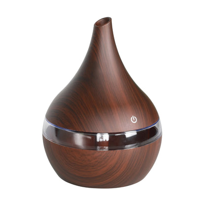 300ml Humidifier Electric Aroma Air Diffuser Wood Ultrasonic Air Humidifier Essential Oil Aromatherapy Cool Mist Maker For Home