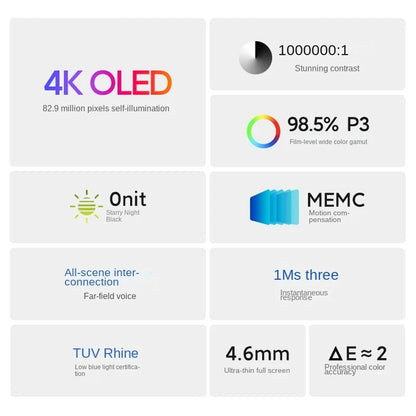Original New XiaomiMi TV 6 OLED TV 55 Inch 4K Full Screen MEMC Motion Compensation Far Field Voice Control