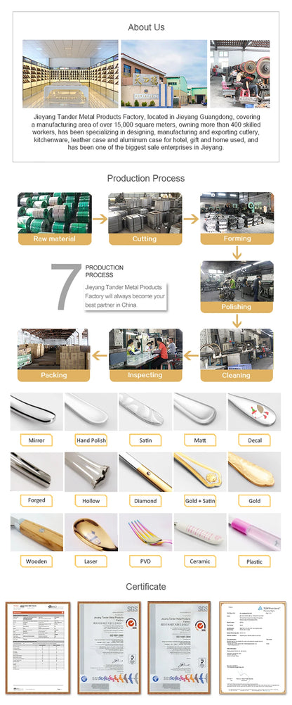 6/12/15Pcs Sliver Heavy Cutlery Stainless Steel 304 Tableware Western Dinner Set Mirror Hammer Pattern Handle Knife Fork Spoon
