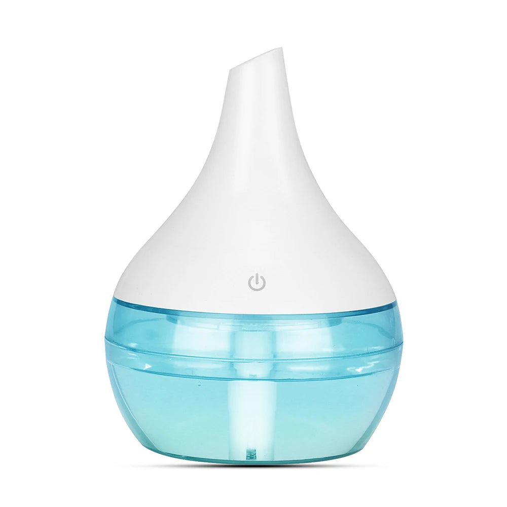 300ml Humidifier Electric Aroma Air Diffuser Wood Ultrasonic Air Humidifier Essential Oil Aromatherapy Cool Mist Maker For Home