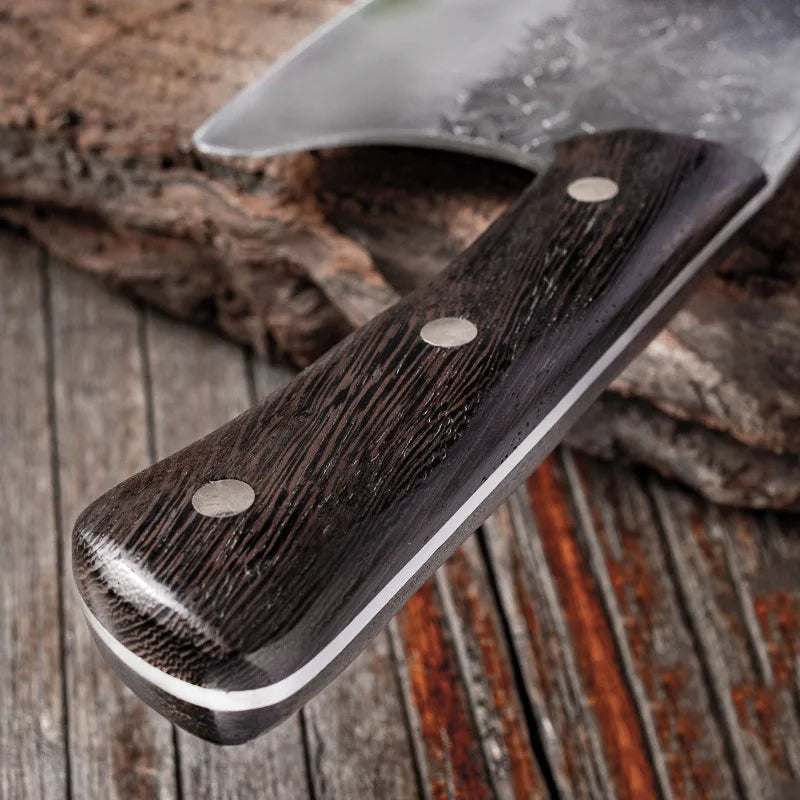 5CR15 Handmade Chopping Cleaver Butcher Knife High Carbon Steel Kitchen Chef Knife Sets Forged Blade Cooking Knives Set Cleaver