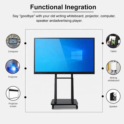 55 65 75 85 100 110 Inch Touch Screen TV Education Flat Panel Whiteboard Smart Interactive Display