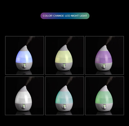 Water Drop Shape Cool Mist Aromatherapy Diffuser Ultrasonic Air Humidifier