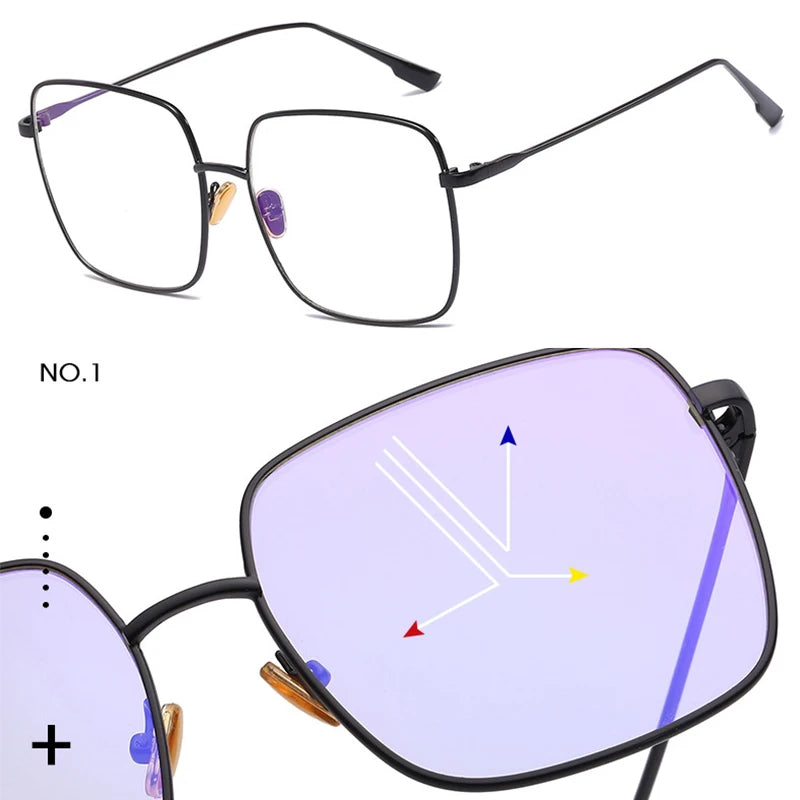 Classic Square Transparent Glasses Frame Women Fashion Brand Anti Blue Light Eyeglasses Ladies Vintage Trendy Sunglasses