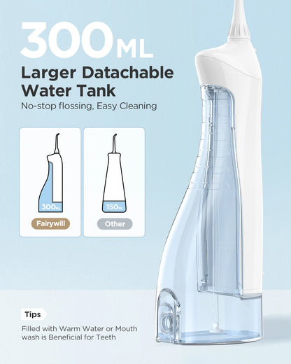 Fairywill Electric Sonic Toothbrush &amp; Water Flosser USB Charge Waterproof 5 Modes 3 Brush Heads Toothbrushes Teeth Cleaner