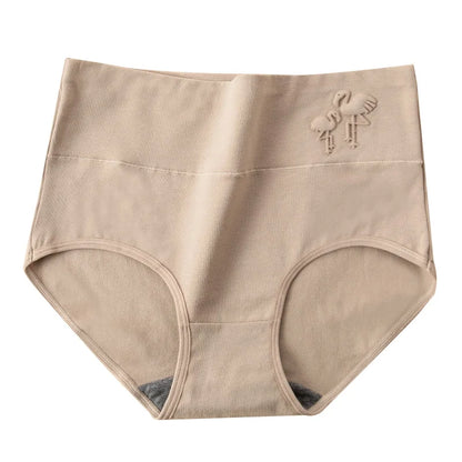 4Pcs/Set Plus Size Women Panties High Waist Body Shaper Underwear Soft Cotton Briefs Grils Panty Sexy Underpants Female Lingerie