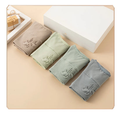 4Pcs/Set Plus Size Women Panties High Waist Body Shaper Underwear Soft Cotton Briefs Grils Panty Sexy Underpants Female Lingerie