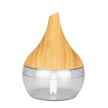 300ml Humidifier Electric Aroma Air Diffuser Wood Ultrasonic Air Humidifier Essential Oil Aromatherapy Cool Mist Maker For Home