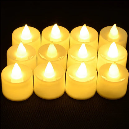 LED Mini Smokeless Restaurant Light Tealight Candle Set for Home Decoration